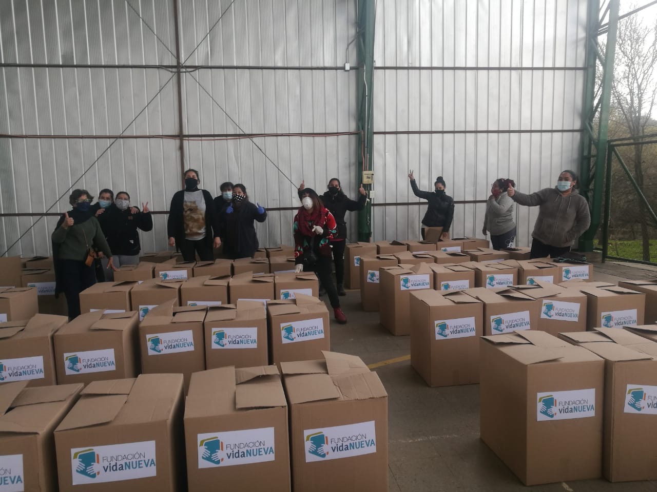 Covid-19: Fundación Vida Nueva y cajas de alimentos.